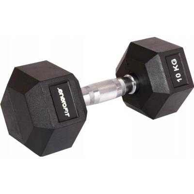 Enero potažené pogumované činky s pevnou hmotností 1 x 10 kg