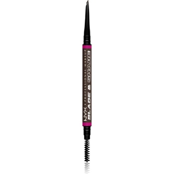 NYX Professional Makeup Blade & Shade молив за вежди с четка цвят Ash Brown 0.06 гр
