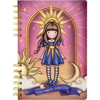 Santoro Тефтер със спирала Santoro Gorjuss Whatever the Weather - Ray of Light (1258GJ02)