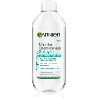 Garnier Salicylic Micellar Cleansing Water мицеларна почистваща вода със салицилова киселина 400ml