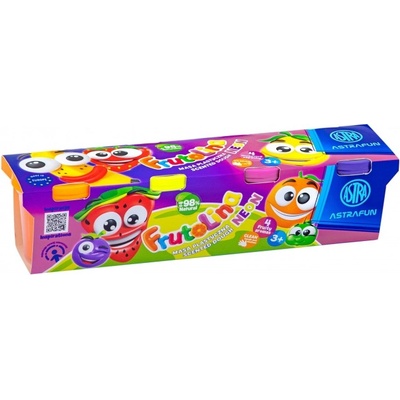 Astra Комплект моделин в чаша Astra - Frutolina Neon, 4 броя (AS336122012)