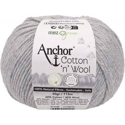 Anchor Cotton Wool 398 Šedý Opalit