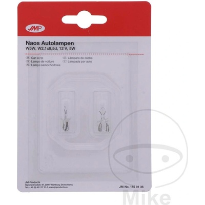 JMP žárovka 12V5W W2.1X9.5D 2er Blister ID 1597657 APRILIA CAPONORD 1200 ABS 13-17, CAPONORD 1200 TRAVEL PACK ABS 13-17, ETV 1000 CAPONORD 01-05, ETV 1000 CAPONORD ABS 04-09, ETV 1000 CAPONORD RALLY R