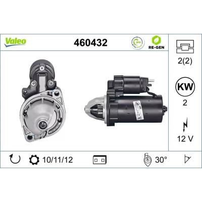 VALEO Startér VALEO RE-GEN REMANUFACTURED VA 460432