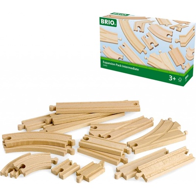 Brio Zatáčka dlouhá oblouk set 16ks koleje doplněk k vláčkodráze 33402