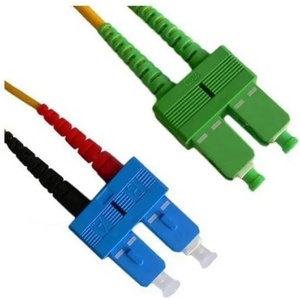 Conneu SC-APC-SC-UPC дуплексна пач корда, сингълмод OS2, 3 мм. , жълта, Conneu (7.0 м) (CNFJ-SCASCOS2DYE3mm-7)