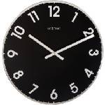 NeXtime Стенен часовник Reflect черен (8190ZW)