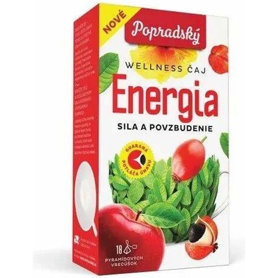 Popradský čaj wellness energie 18 sáčků