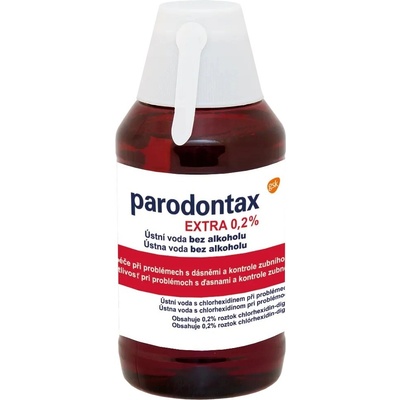 G.U.M Gingidex 0,12% proti zubnímu plaku a pro zdravé dásně bez alkoholu 0,12% Chloorhexidine Digluconaat + Cetylpyridinium Chloride 300 ml