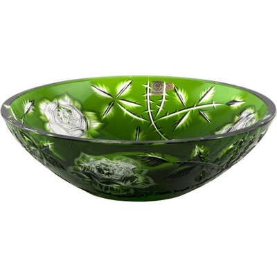 Caesar Crystal Mísa Rose zelená 305 mm
