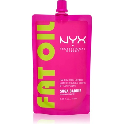 NYX Professional Makeup Fat Oil Body хидратиращо мляко за ръце и тяло с аромат Suga Baddie 150ml