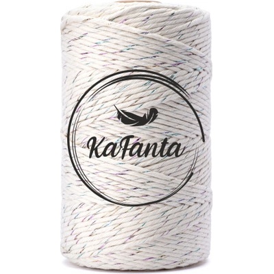 Macrame příze KaFanta PREMIUM 3mm/200m - natural rainbow