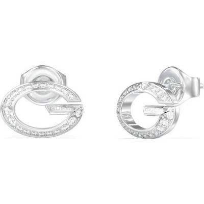 Guess Oceľové kôstky s kryštálmi G Camden JUBE06338JWRHT/U