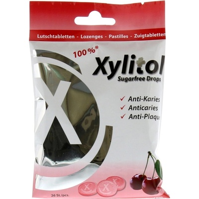Miradent Xylitol pastilky TŘEŠEŇ 26 ks