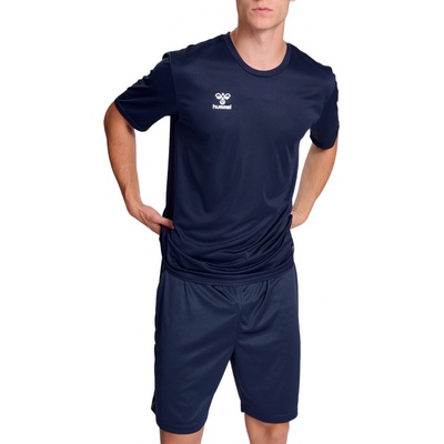 Hummel HMLESSENTIAL JERSEY S/S modrá