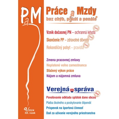 Práce a Mzdy, bez chýb, pokút a penále 9/2024