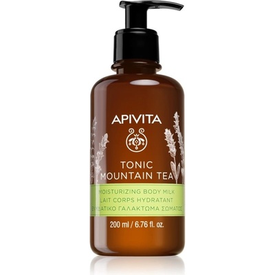 Apivita Tonic Mountain Tea Moisturizing Body Milk hydratační tělové mléko 200 ml