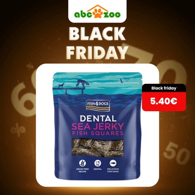 FISH4DOGS Dental Sea Jerky Fish Squares 115 g