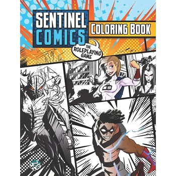 Greater Than Games Sentinel Comics: The RPG Coloring Book