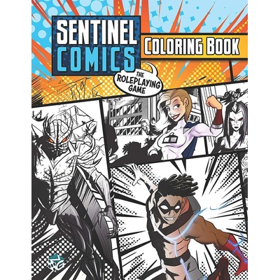 Greater Than Games Sentinel Comics: The RPG Coloring Book