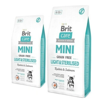 Brit Care Mini Grain-free light & sterilised rabbit & Salmon 2 x 7 kg