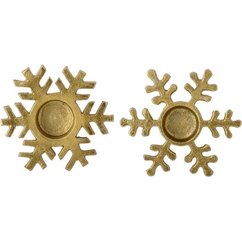 Bloomingville Метални свещници с коледен мотив в комплект от 2 Lisetta - Bloomingville (82066052)