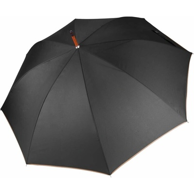 Kimood KI 2020 deštník s dřevěnou rukojetí dark grey/beige
