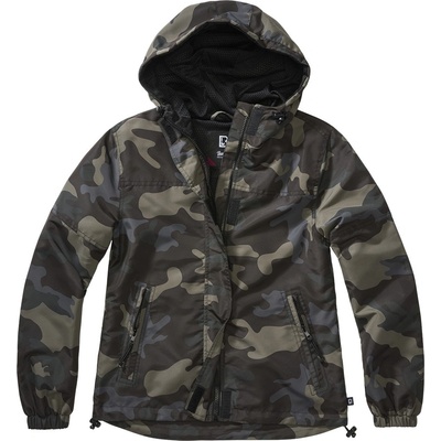 Brandit Ladies Summer Windbreaker frontzip darkcamo