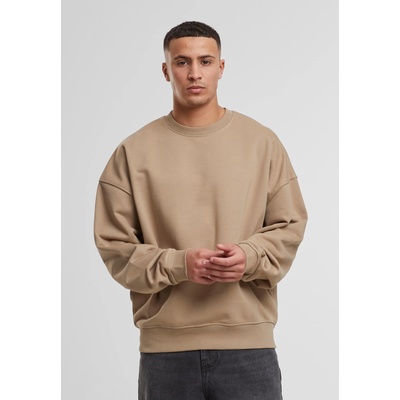 DEF Мъжки Пуловер DEF Basic Crewneck Pullover greige XLUB-DFCN149-09653 - Тъмносив, размер S