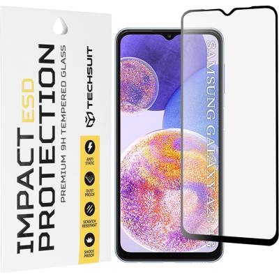 Techsuit Протектор за Samsung Galaxy A23 4G / A23 5G / M23 / F23 / M33 / A13 4G / M13 / F13 - ESD стъкло - черен