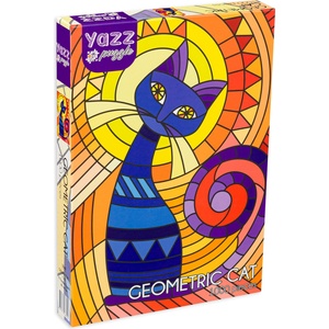 Yazz Пъзел Yazz Puzzle от 1000 части - Геометрична котка (3840)