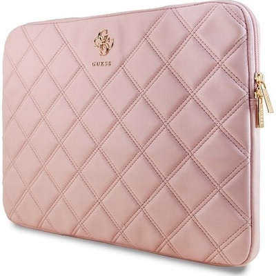 Guess Sleeve GUCS16ZPSQSSGP 16" ružový prešívaný 4G