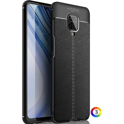 Xiaomi Redmi Note 9 Pro Max Удароустойчив Litchi Skin Калъф и Протектор