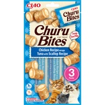 Inaba Foods Churu Bites за котки с вкус на пиле, риба тон и миди 3x10g