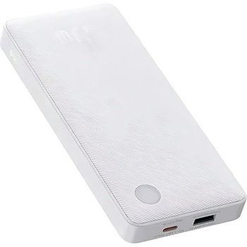 Baseus Bъншна батерия /power bank/ Baseus Airpow Lite White (P10067500213-00), 10 000mAh, бяла, 1x USB-A, 1x USB-C (P10067500213-00)