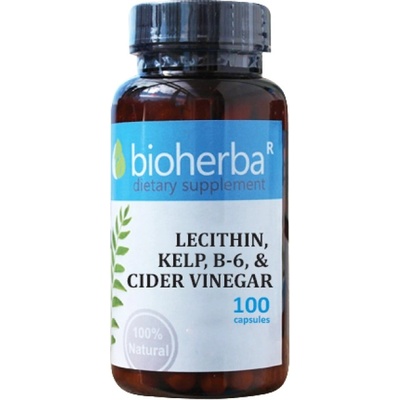 Bioherba Lecithin, Kelp, B-6 and Cider Vinegar [100 капсули]