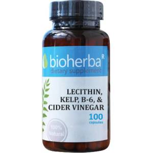 Bioherba Lecithin, Kelp, B-6 and Cider Vinegar [100 капсули]