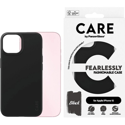 Panzer Калъф CARE - Fashionable, iPhone 15, черен (5715685005640)