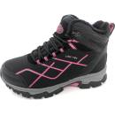 Alpinex Obutex dětské zimní softshellové boty černé/růžové