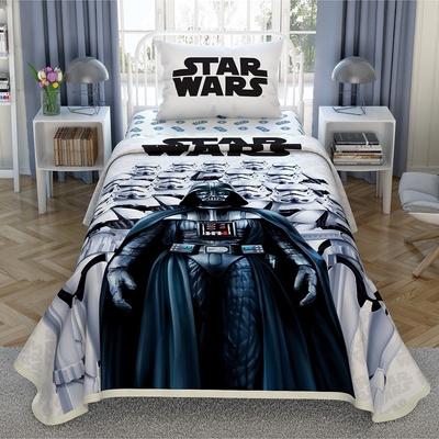 TAC Детски спален комплект с покривало за легло star wars dark side