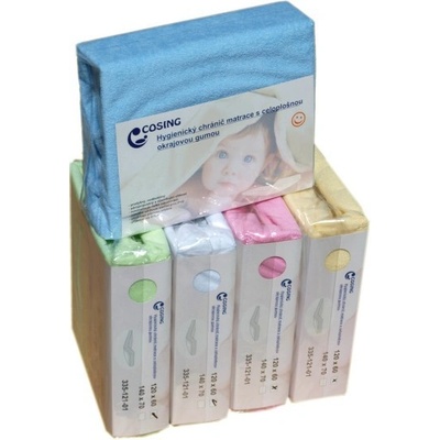 Cosing Prostěradlo s membránou / Hygienický chránič matrace Růžové 60x120