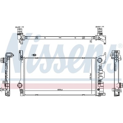 NISSENS 606573 Chladič, chlazení motoru (606573)