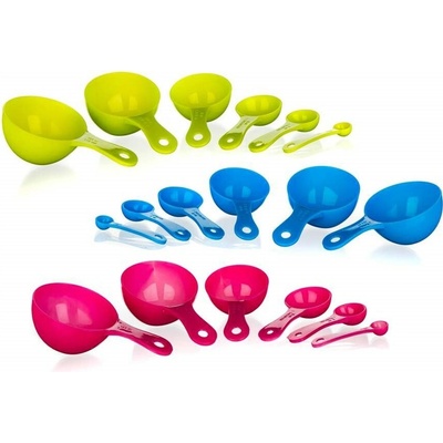 BANQUET Sada plastových odměrek ACCASA, 6 ks, mix barev