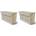 vidaXL Къщички за врабчета 2 бр дърво 44x15, 5x21, 5 см (276008)
