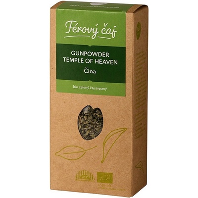Fairobchod Bio zelený čaj Gunpowder Chrám nebes sypaný 80 g