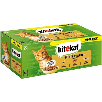 Kitekat multipack Bunte Vielfalt v omáčce 48 × 85 g