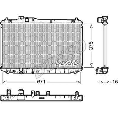 Chladič, chlazení motoru DENSO DRM40037