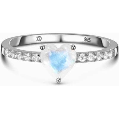 Royal Fashion Strieborný prsteň GU DR23089R SILVER MOONSTONE TOPAZ