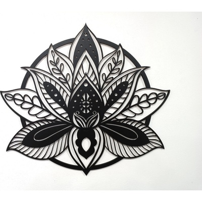 MAJADESIGN Dřevěný obraz - MANDALA BLOOM - BAREVNĚ LAKOVANÁ Rozměr obrazu: šířka 110 cm x výška 100 cm