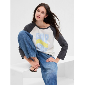 GAP Тениска с ретро лого GAP GAP | Siv | ЖЕНИ | XXS